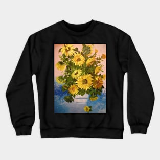 Sunflowers in a vase Crewneck Sweatshirt